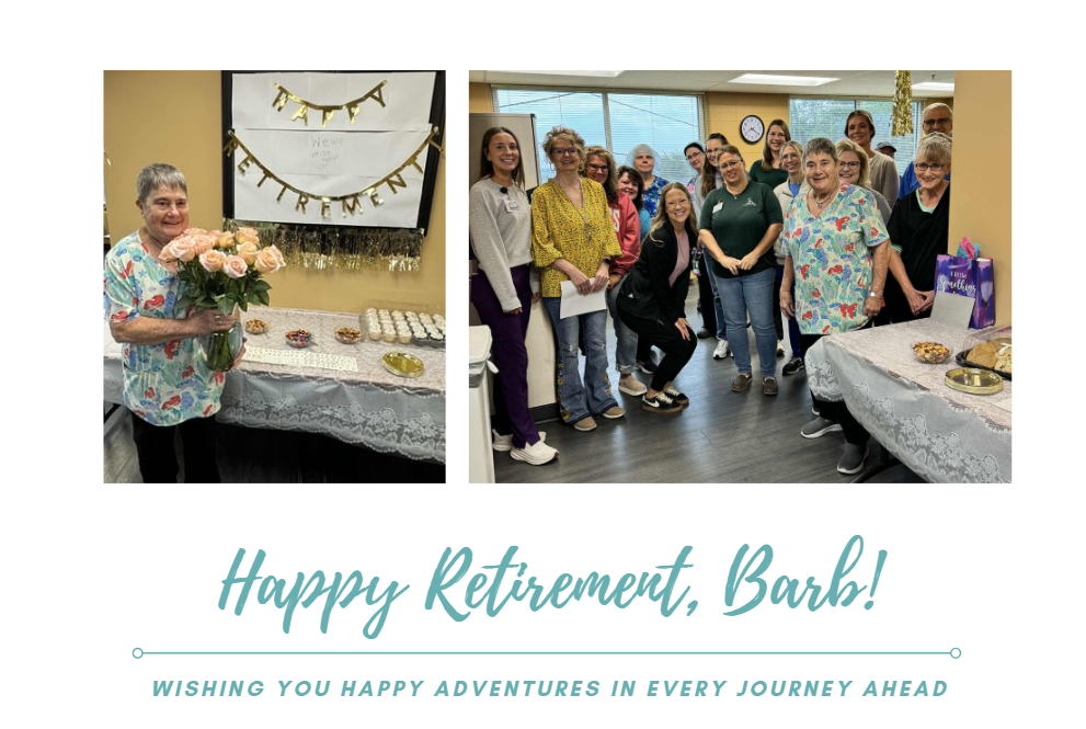 Happy retirement, Barb!