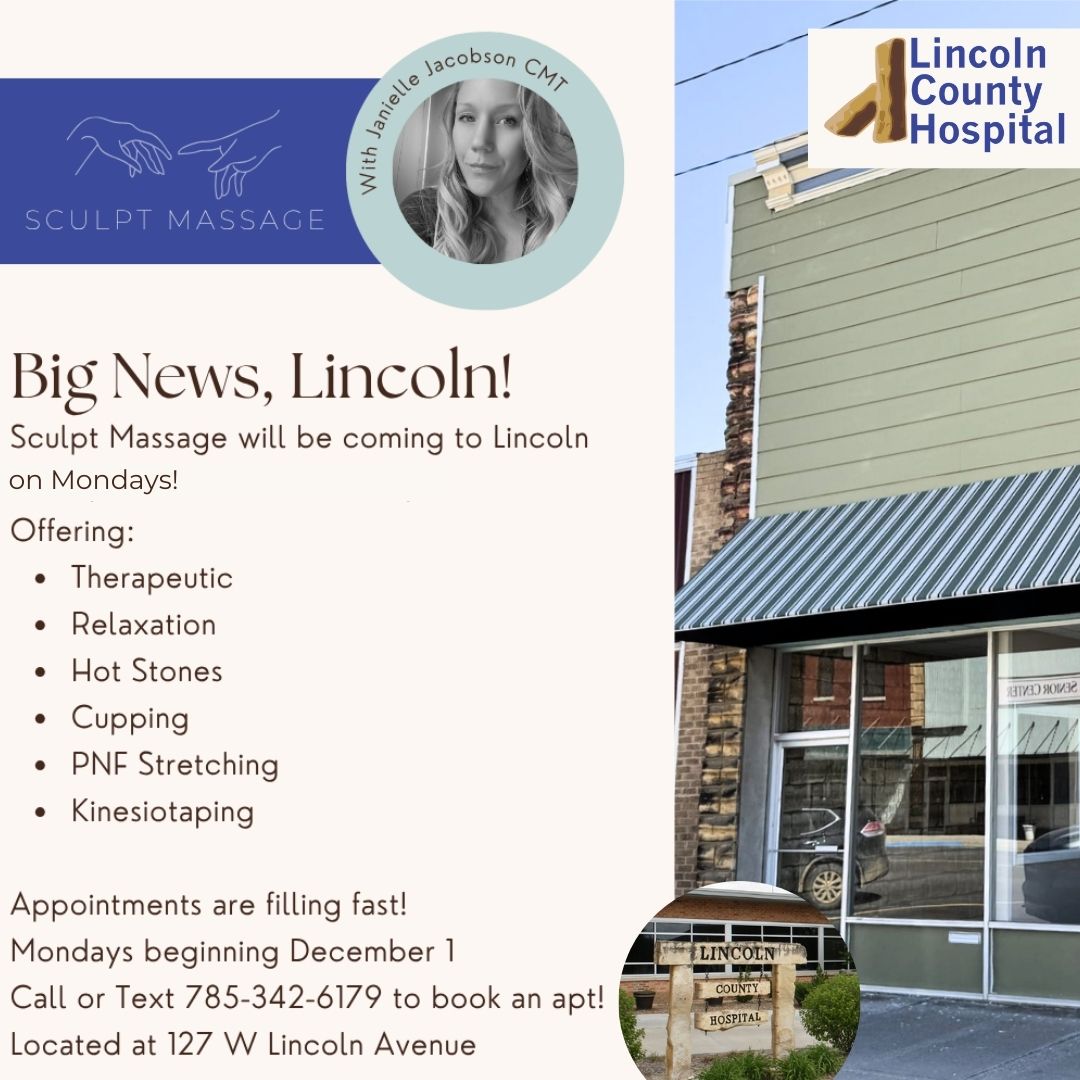 Sculpt Massage Now Offering Services at the Lincoln County Hospital Specialty Clinic